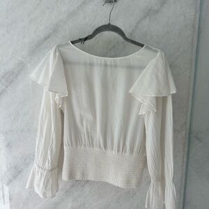 Alice + Olivia white blouse